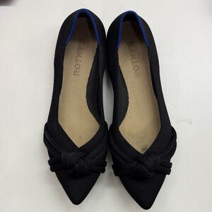 Rothy's Black and Blue Women's Knot Flats